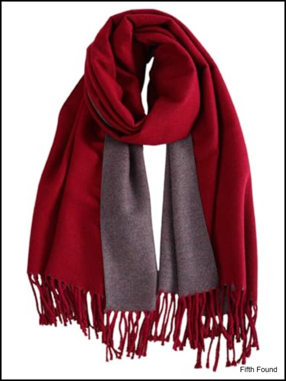 Cashmere-Like Soft Reversible Winter Scarf Pashmina Shawl Wrap